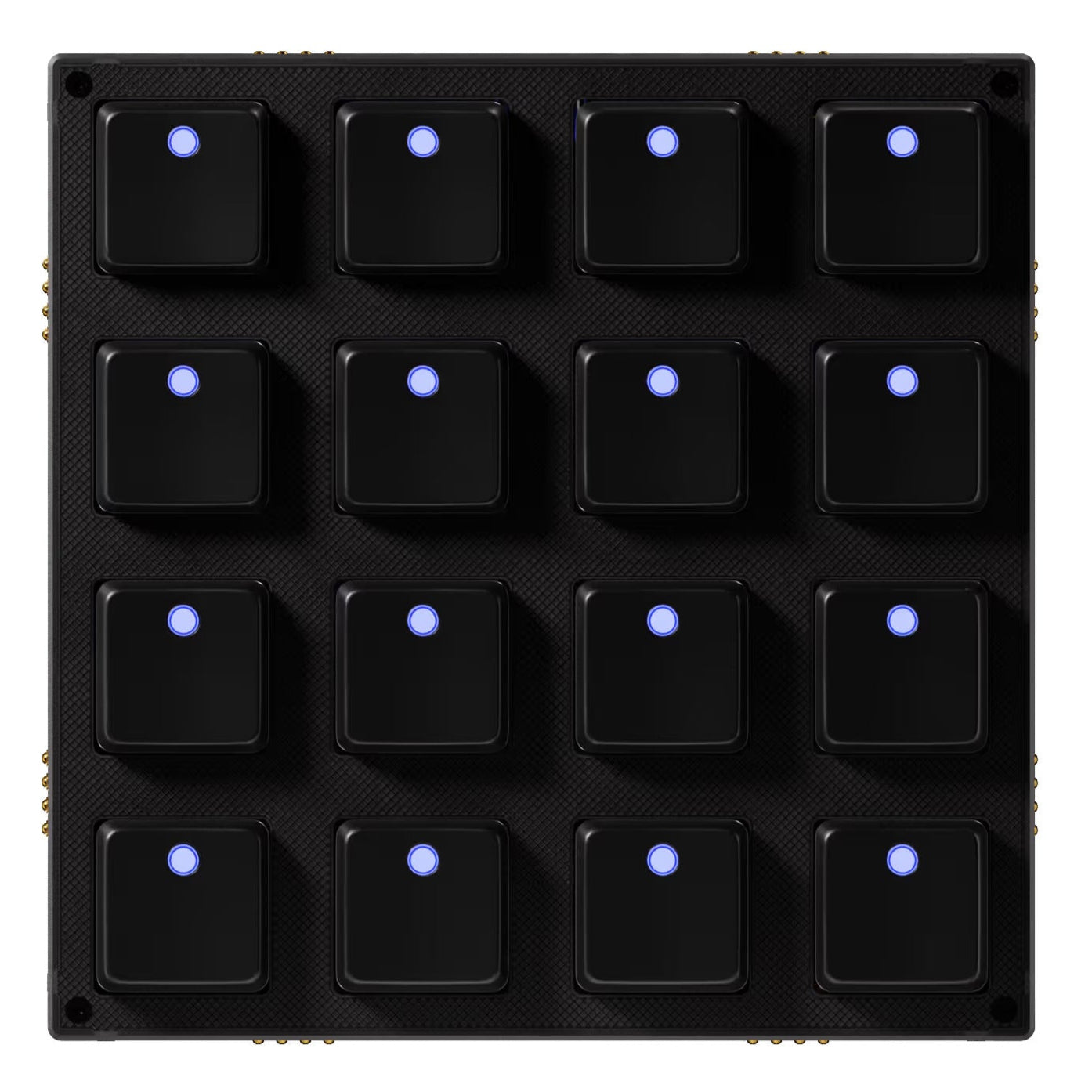 Intech Studio BU16 Series 3 MIDI controller with knobs and buttons, compact design for music production and live performance.