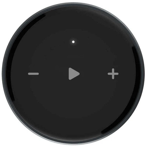 WiiM Mini music streamer, in use