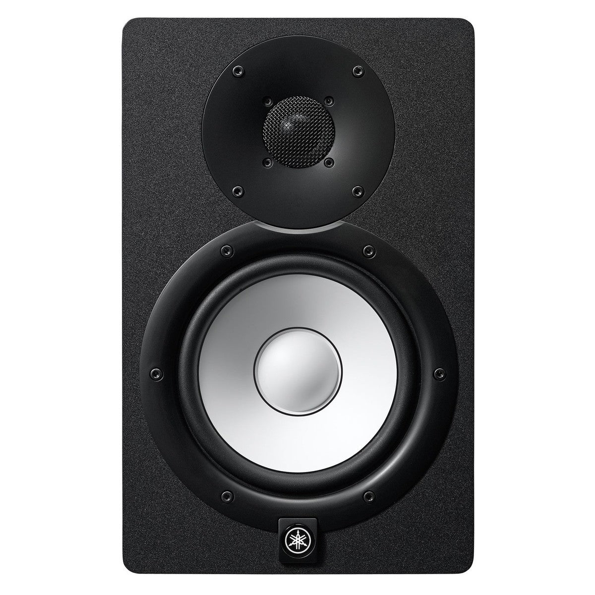 Yamaha HS7 active studio monitors, in black
