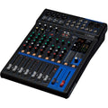 Yamaha MG10XUF analog mixer with multiple input channels, knobs, and faders for live sound and recording setups.