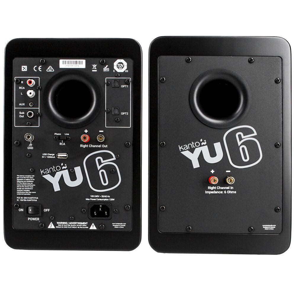 Kanto Audio YU6 wireless speakers, in black