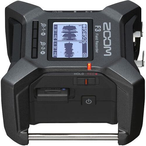 Zoom F3 field recorder, detail view