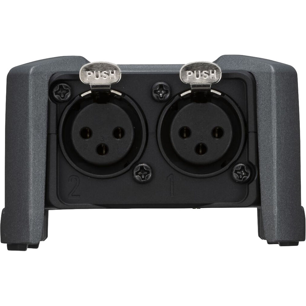 Zoom F3 field recorder, rear panel with ports