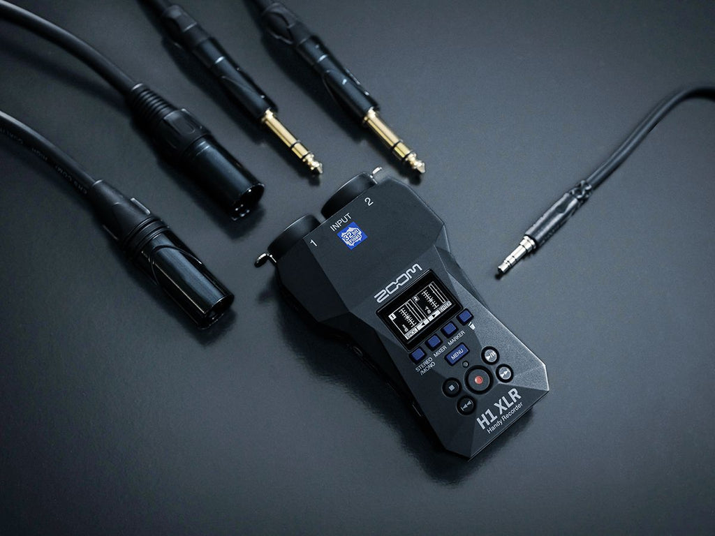 Zoom H1 XLR field recorder.