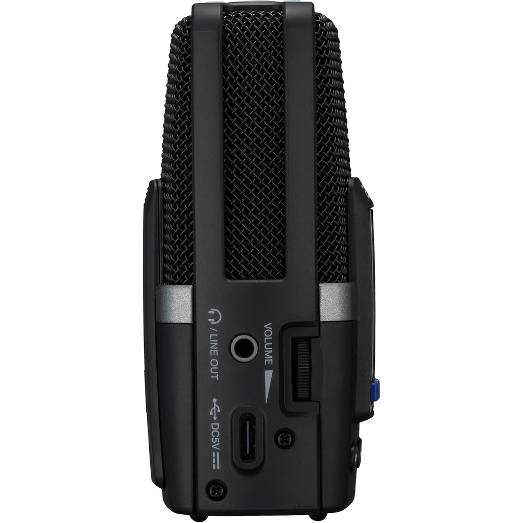 Zoom H2essential digital recorder, side view