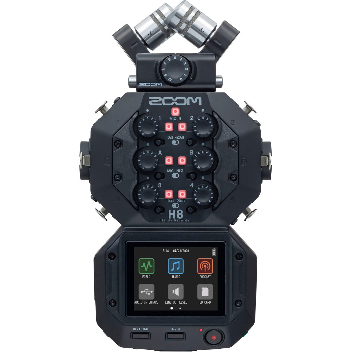 Zoom H8, digital recorders, angle