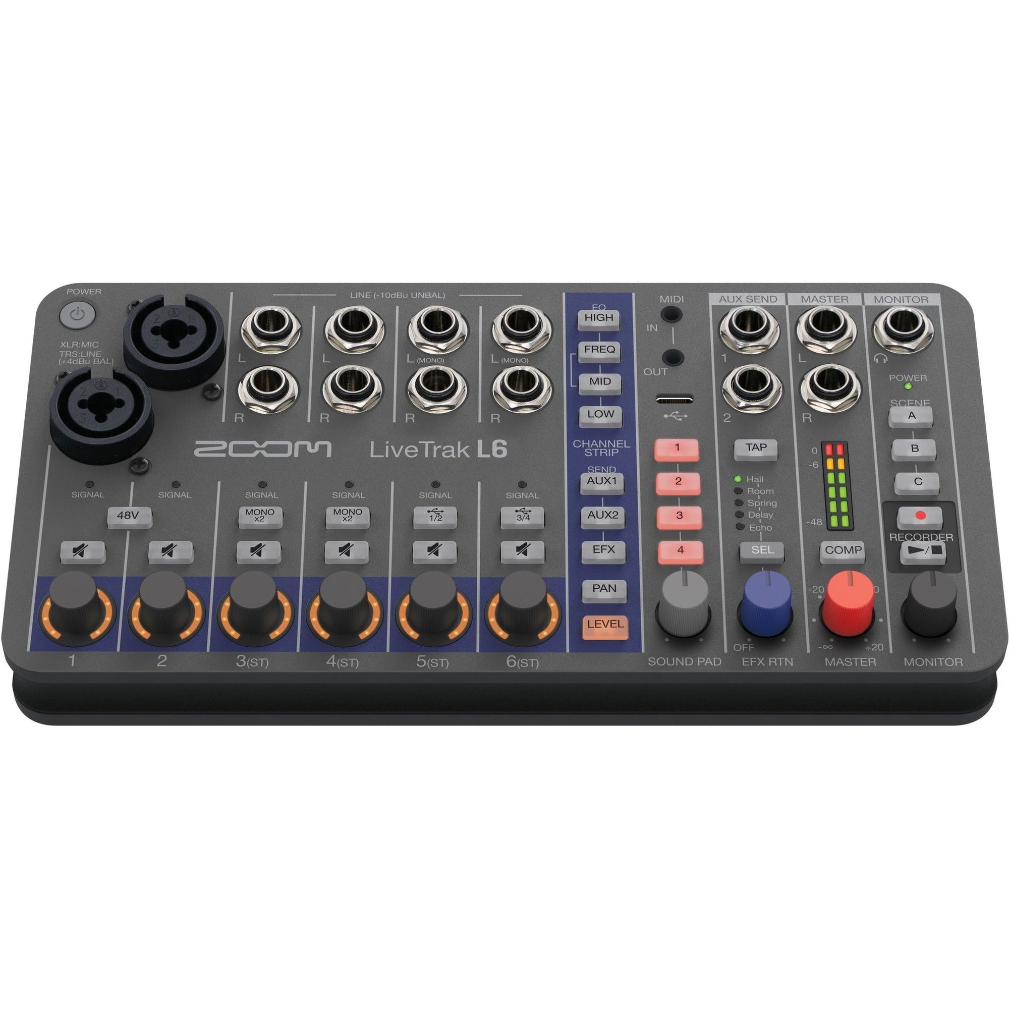 Zoom LiveTrak L-6 digital mixer