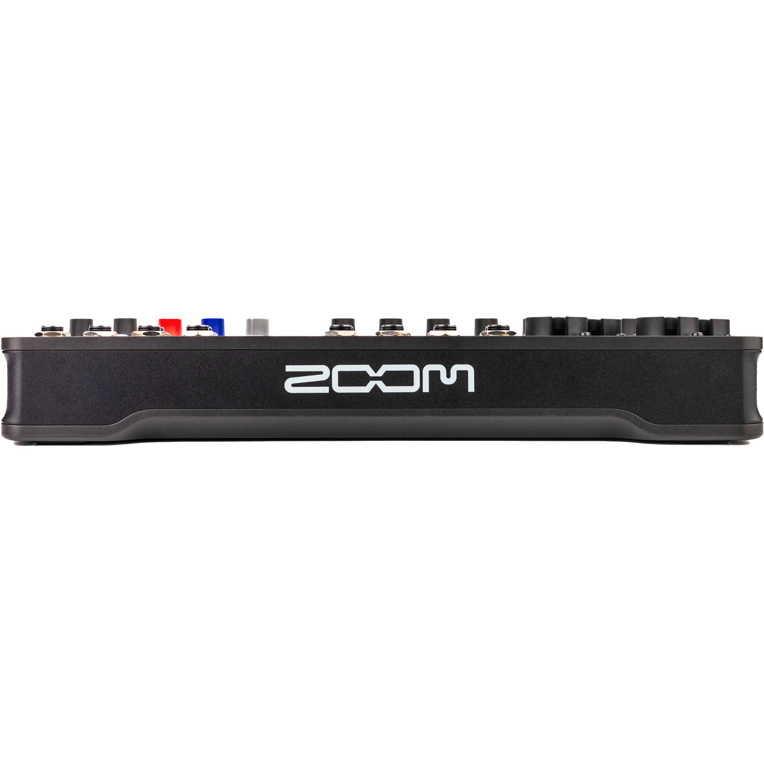 Zoom LiveTrak L6max digital mixer, detail view.