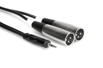 Hosa CYX-402M 3.5mm TRS - Dual XLR-Male Y-Cable 2m