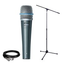 Shure Beta 57A + Stand + Cable Bundle